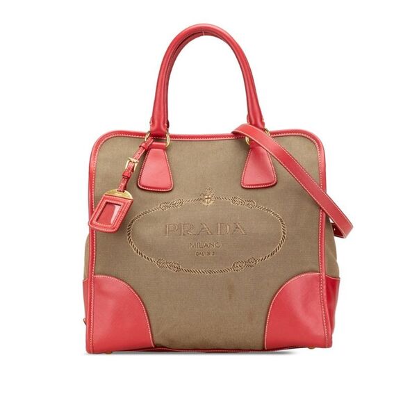 Pre Loved prada Women Beige Handbags - Picture 1 of 8